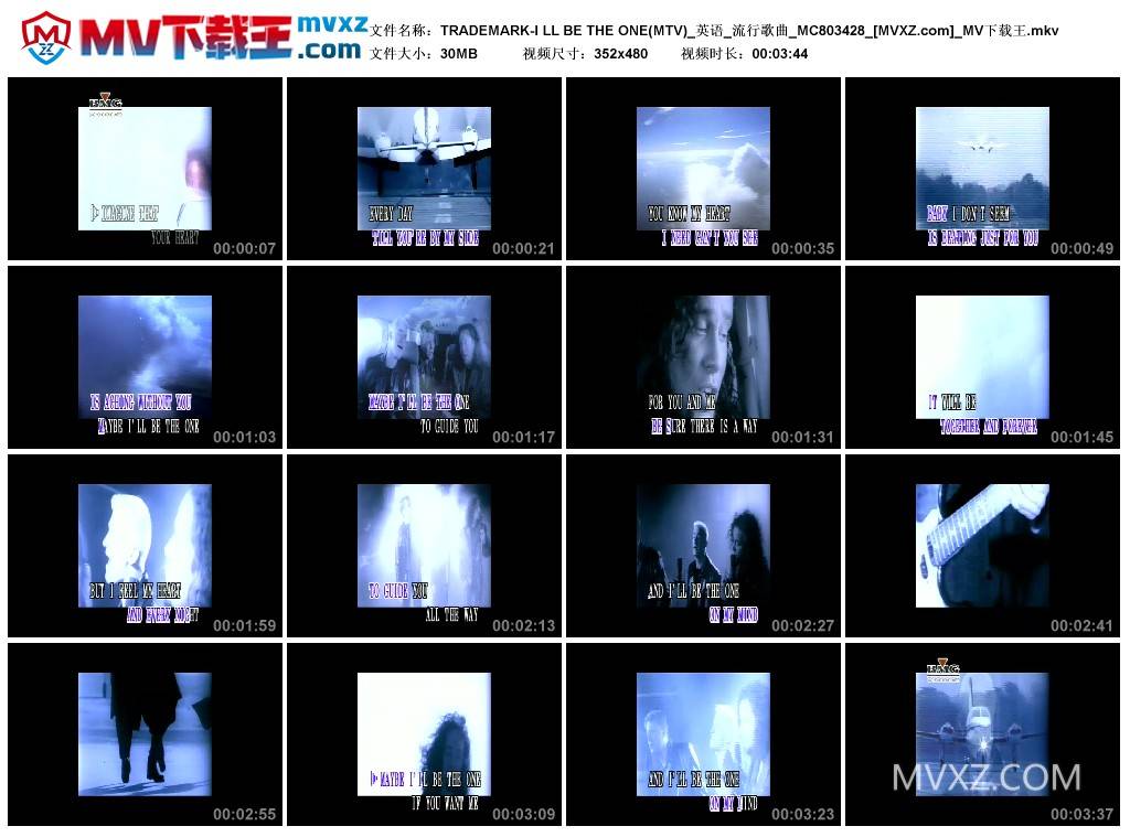 TRADEMARK-I LL BE THE ONE(MTV)_英语_流行歌曲_MC803428